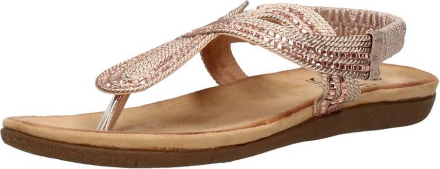 Sub55 Comfortabel Sandalen Plat Champagne - Foto 7