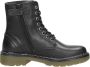 Sub55 Meisjes veterboots Veterschoen hoog zwart - Thumbnail 6