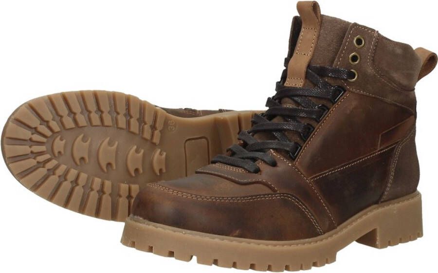 Sub55 Veterschoenen Hoog Veterschoenen Hoog cognac