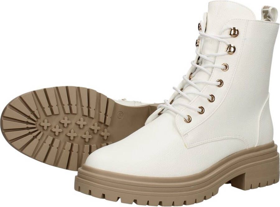 Sub55 Veterschoenen Hoog Veterschoenen Hoog gebroken wit