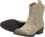 Sub55 Western boots Enkellaarsjes Hak beige - Thumbnail 5