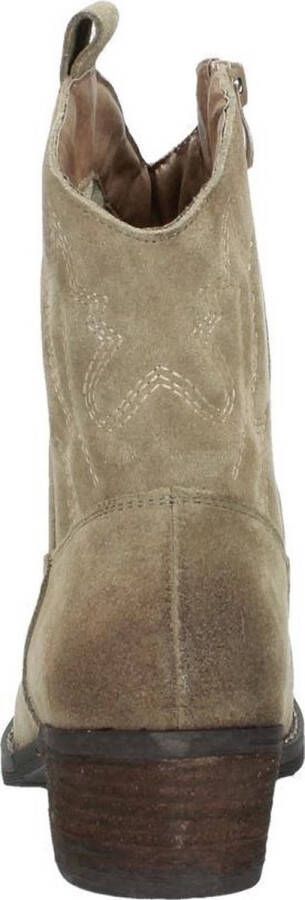 Sub55 Western boots Enkellaarsjes Hak beige