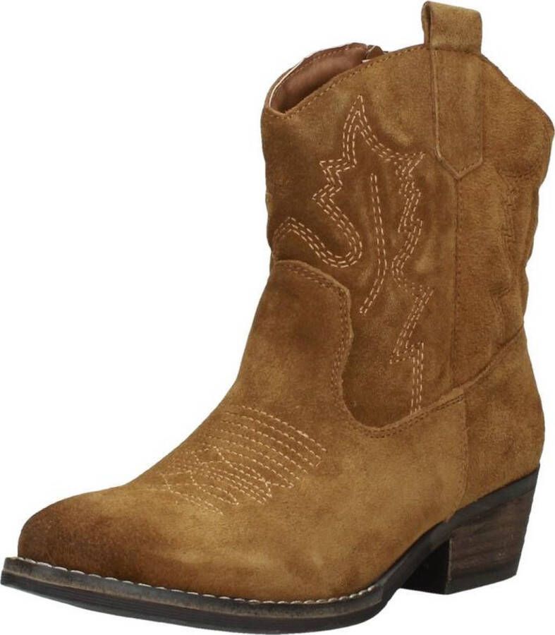 Sub55 Western boots Enkellaarsjes Hak cognac