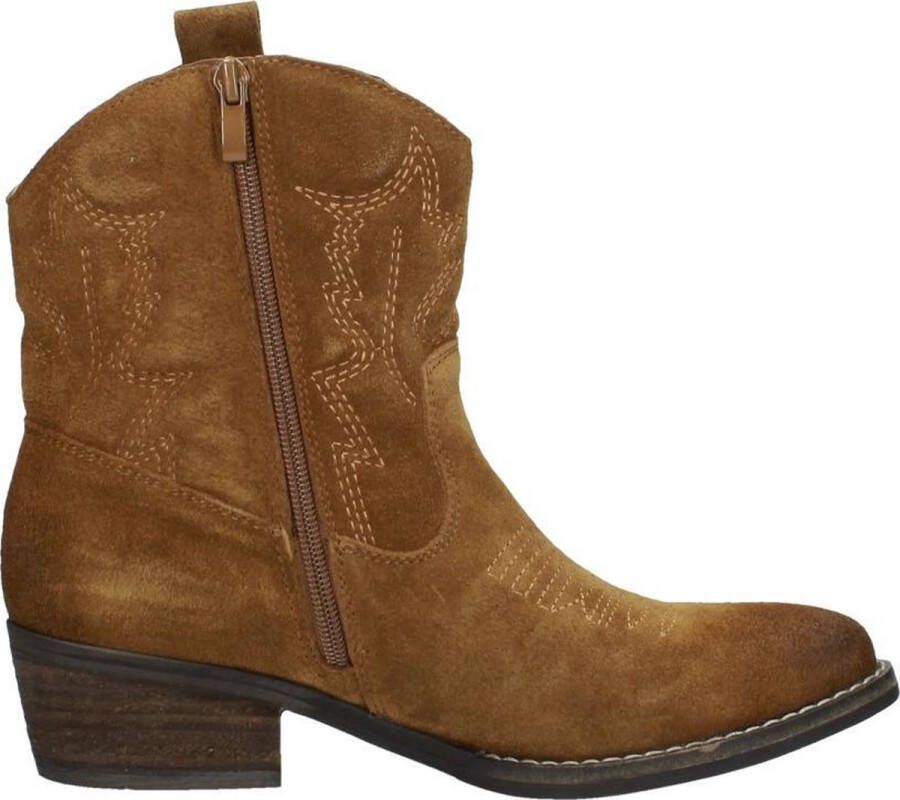 Sub55 Western boots Enkellaarsjes Hak cognac