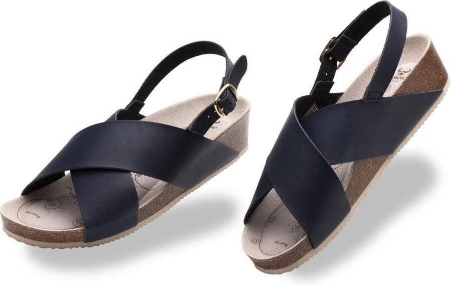 Suecos sandalen Dahlia Navy