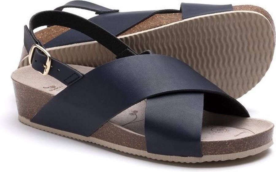 Suecos sandalen Dahlia Navy