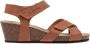 Suecos Idun sandalen dames cognac comfortabel schokabsorberend antibacterieel flexibele zool sleehak - Thumbnail 3