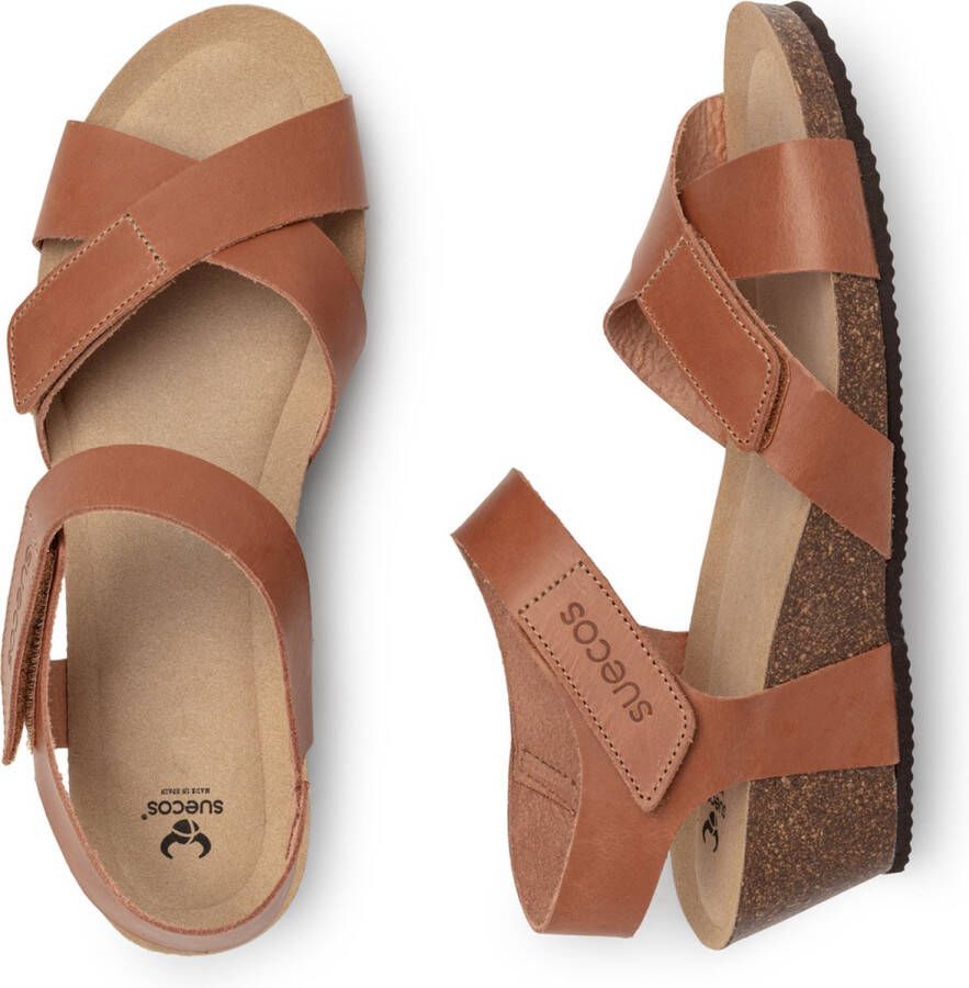 Suecos sandalen Idun Cognac