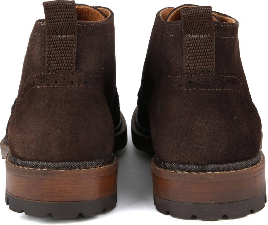 Suitable Brogue Bruin Suede Heren Veterschoenen