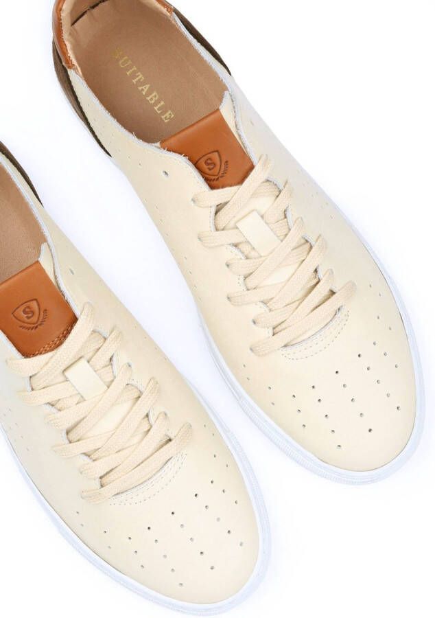 Suitable Grain Sneaker Beige Heren Sneakers