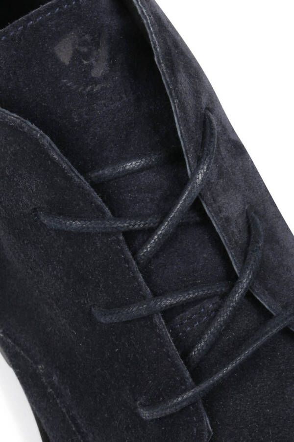 Suitable Hobro Chukka Boot Suede Donkerblauw Suede Heren Veterschoenen