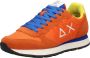 Sun68 Tom Solid Nylon Men Lage sneakers Heren Oranje - Thumbnail 10