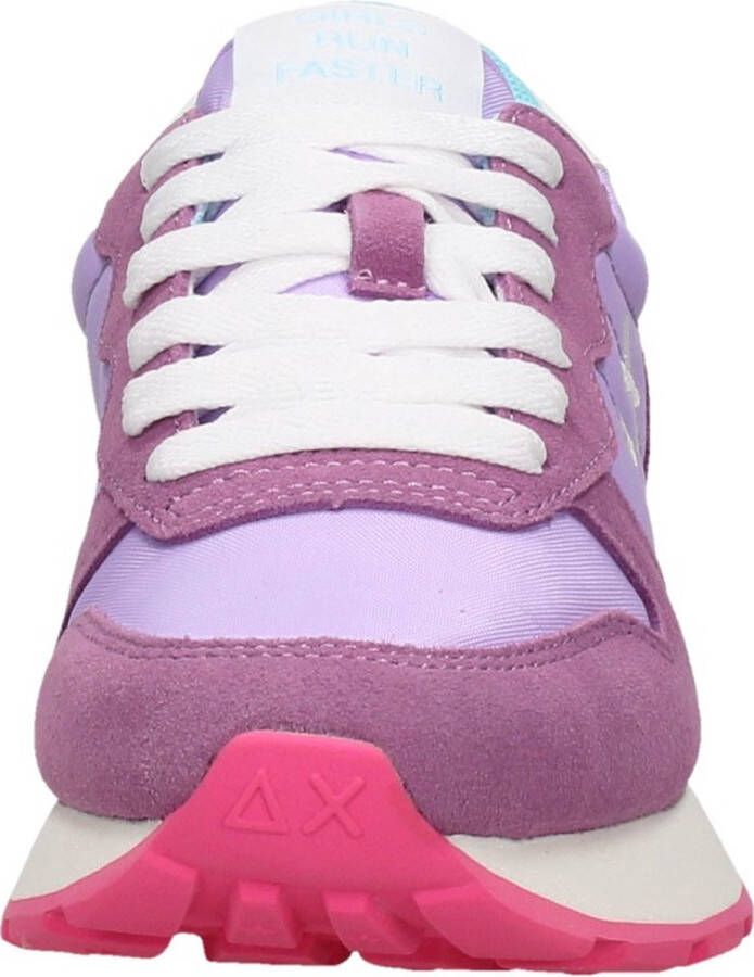 Sun68 Ally Solid Nylon Lage sneakers Dames Paars