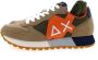 Sun68 Multicolor Hardloopschoen Jaki Tricolors Brown Heren - Thumbnail 5