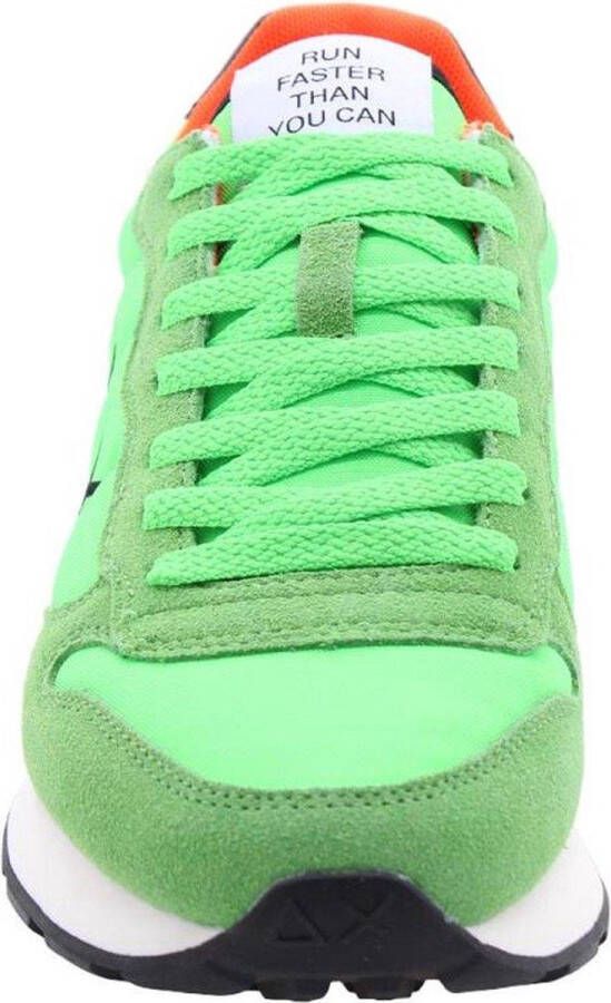 Sun68 Fluo Groene Sneakers Tom Solid Nylon