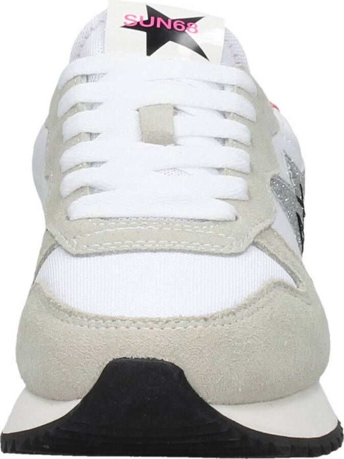 Sun68 Stargirl Glitter Lage sneakers Dames Wit