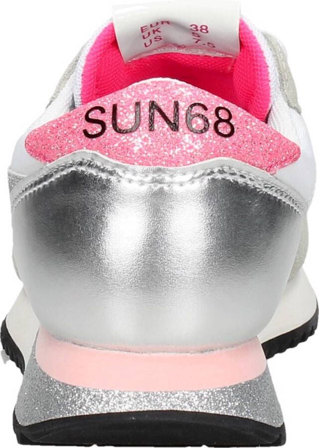 Sun68 Stargirl Glitter Lage sneakers Dames Wit