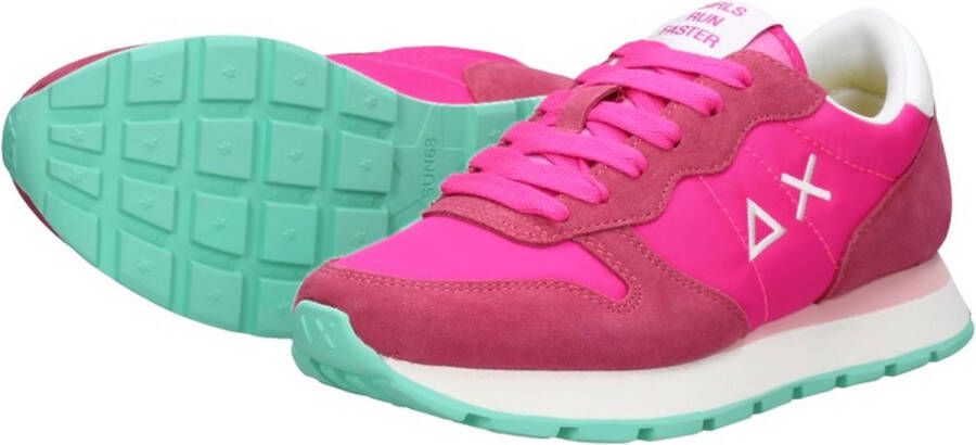 Sun68 Sun 68 Ally Solid Nylon dames sneaker Fuchsia