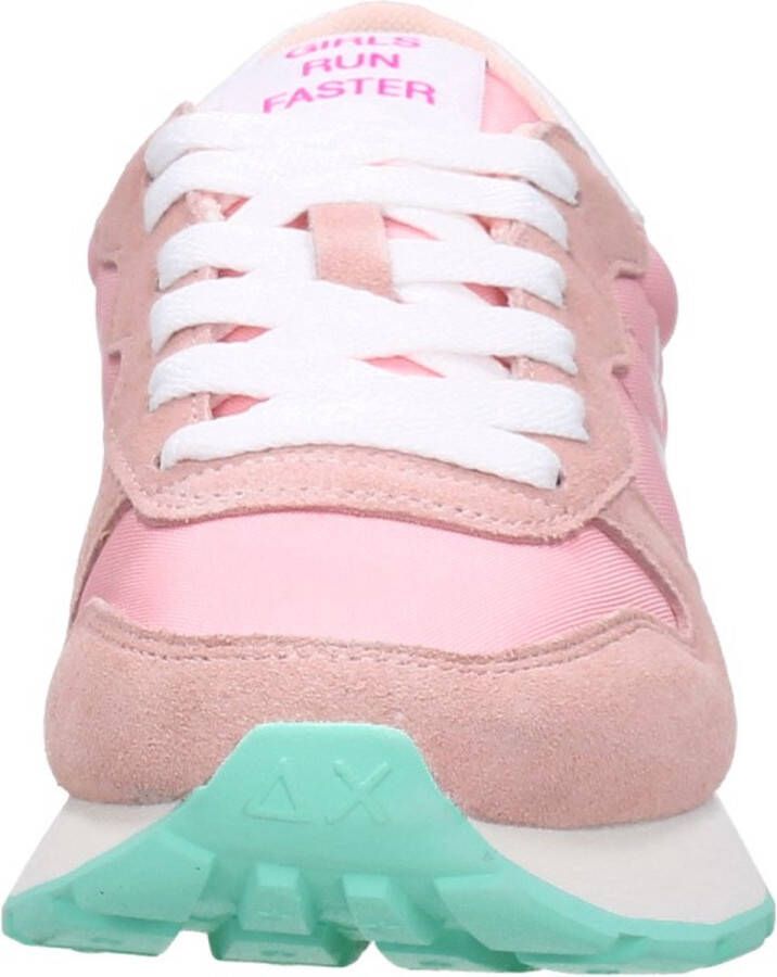 Sun68 Sun 68 Ally Solid Nylon dames sneaker Roze