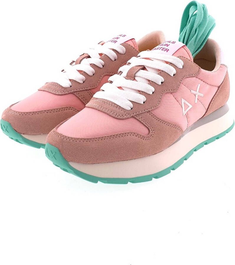 Sun68 Sun 68 Ally Solid Nylon dames sneaker Roze