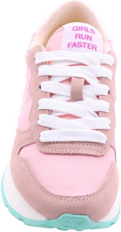 Sun68 Sun 68 Ally Solid Nylon dames sneaker Roze