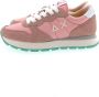 Sun68 Sun 68 Ally Solid Nylon dames sneaker Roze - Thumbnail 6