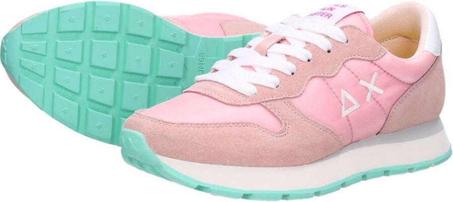 Sun68 Sun 68 Ally Solid Nylon dames sneaker Roze