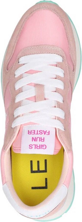 Sun68 Sun 68 Ally Solid Nylon dames sneaker Roze