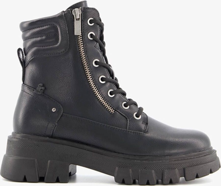 Supercracks Veterboots zwart Synthetisch