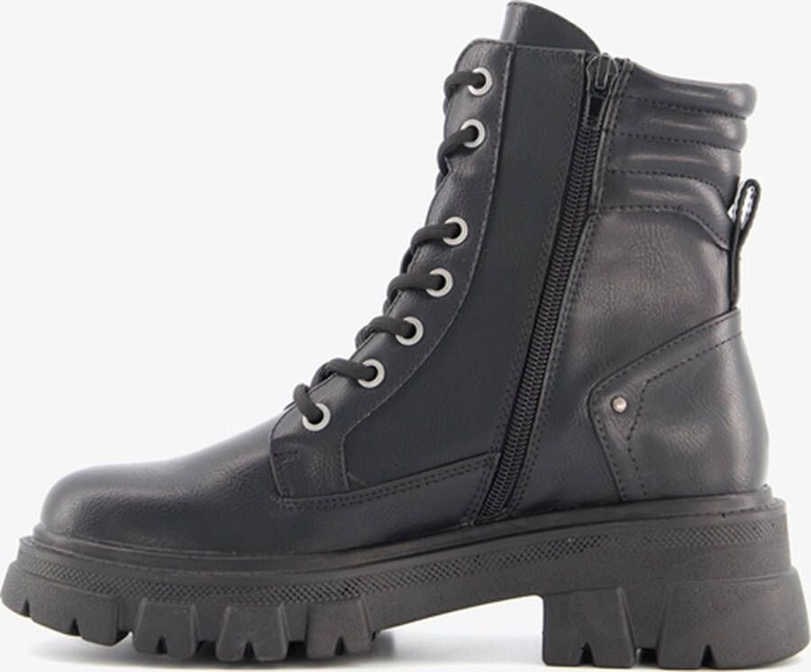 Supercracks Veterboots zwart Synthetisch