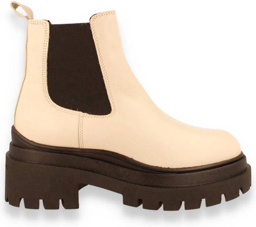 Tamaris Chelsea boots beige Leer Dames