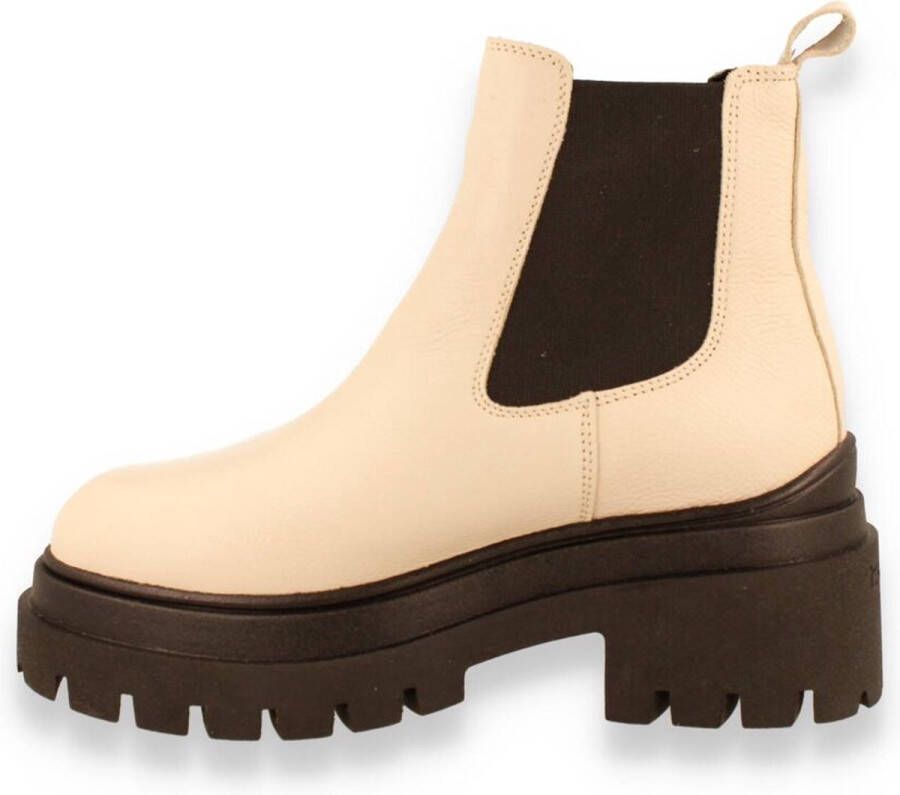 Tamaris Chelsea boots beige Leer Dames