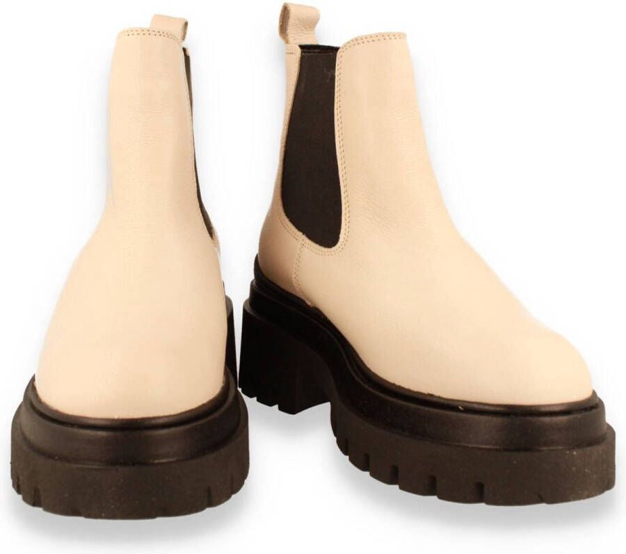 Tamaris Chelsea boots beige Leer Dames