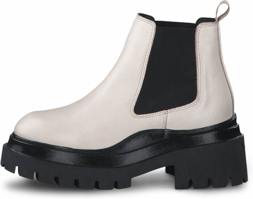 Tamaris Chelsea boots beige Leer Dames