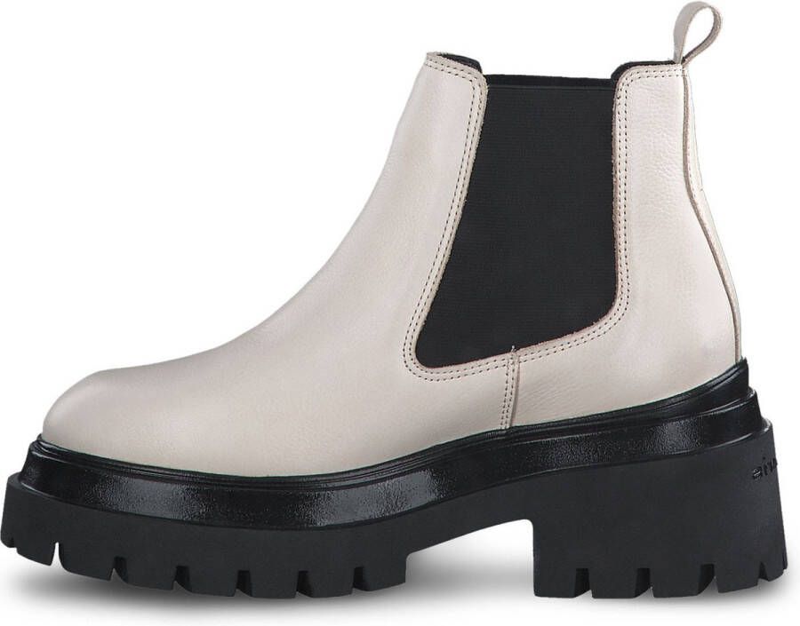 Tamaris Chelsea boots beige Leer Dames