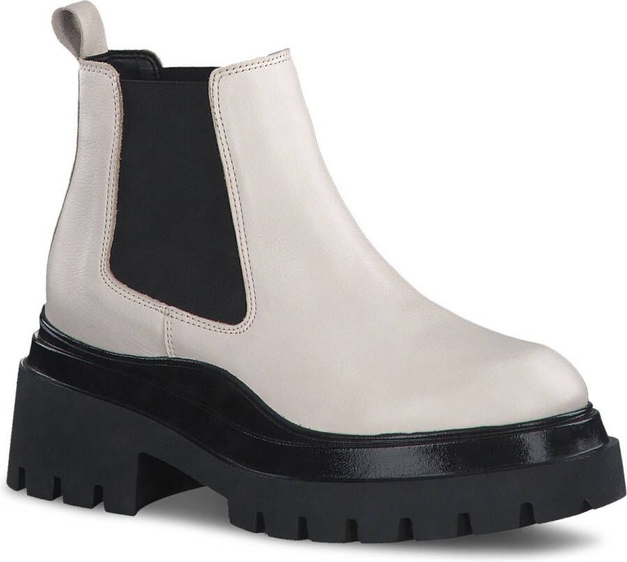 Tamaris Chelsea boots beige Leer Dames