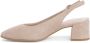 Tamaris Comfort Slingback Pumps beige Leer - Thumbnail 12