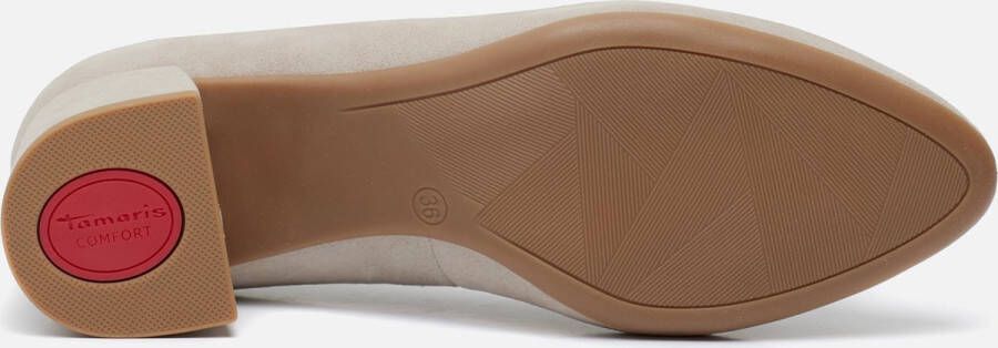 Tamaris Comfort Pumps taupe Suede Dames