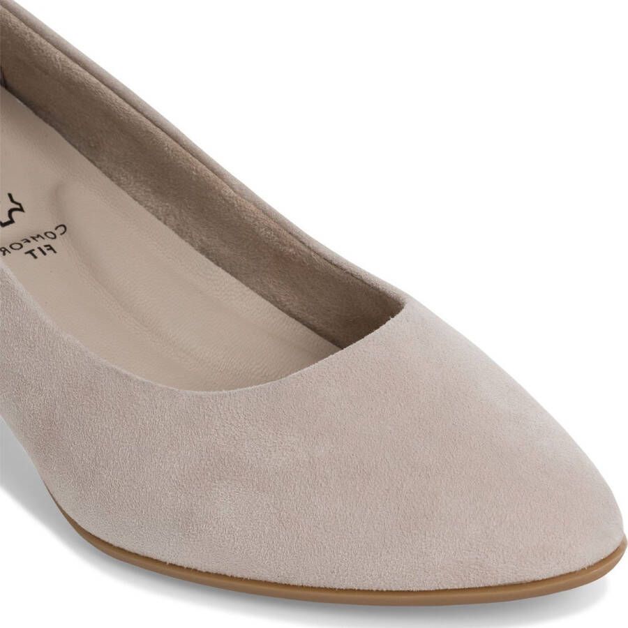 Tamaris Comfort Pumps taupe Suede Dames