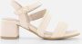 Tamaris Comfort Sandalen met hak beige Dames - Thumbnail 8