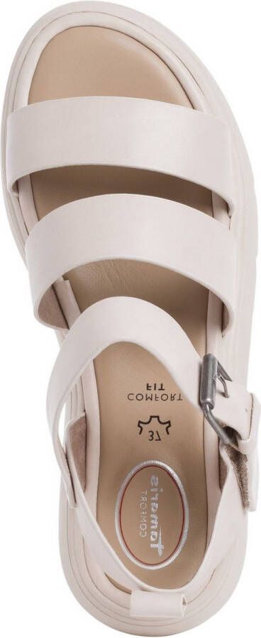 Tamaris Comfort Sandalen wit Leer Dames