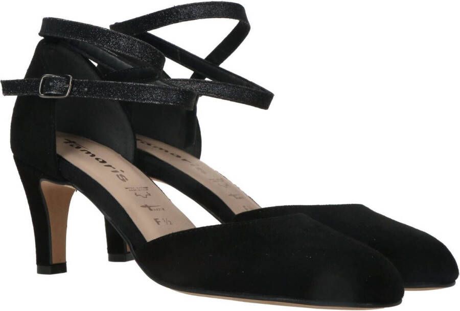 Tamaris Stijlvolle Suède Hoge Hak Sandalen Black Dames - Foto 10