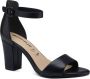 Tamaris Zwarte Leren Hoge Hak Sandalen Black Dames - Thumbnail 24