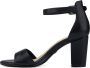 Tamaris Zwarte Leren Hoge Hak Sandalen Black Dames - Thumbnail 25