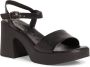 Tamaris Leren hoge hak sandalen Black Dames - Thumbnail 36