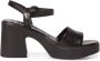 Tamaris Leren hoge hak sandalen Black Dames - Thumbnail 38