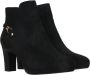 Tamaris Zwarte leren Chelsea laars met 6 cm hak Black Dames - Thumbnail 8