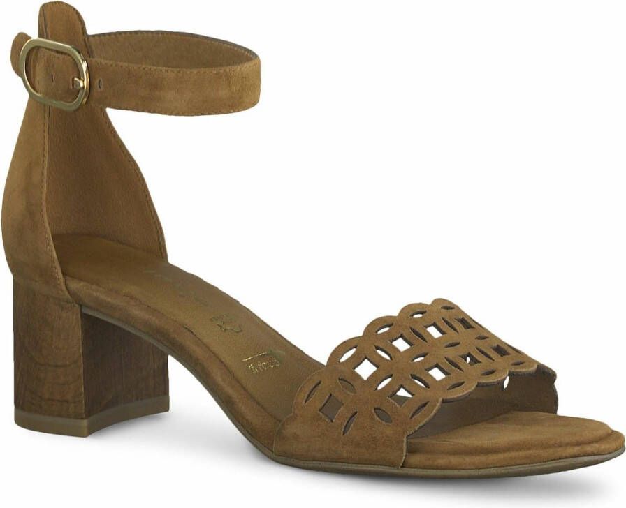 Tamaris Gekleed Sandalen Hak cognac