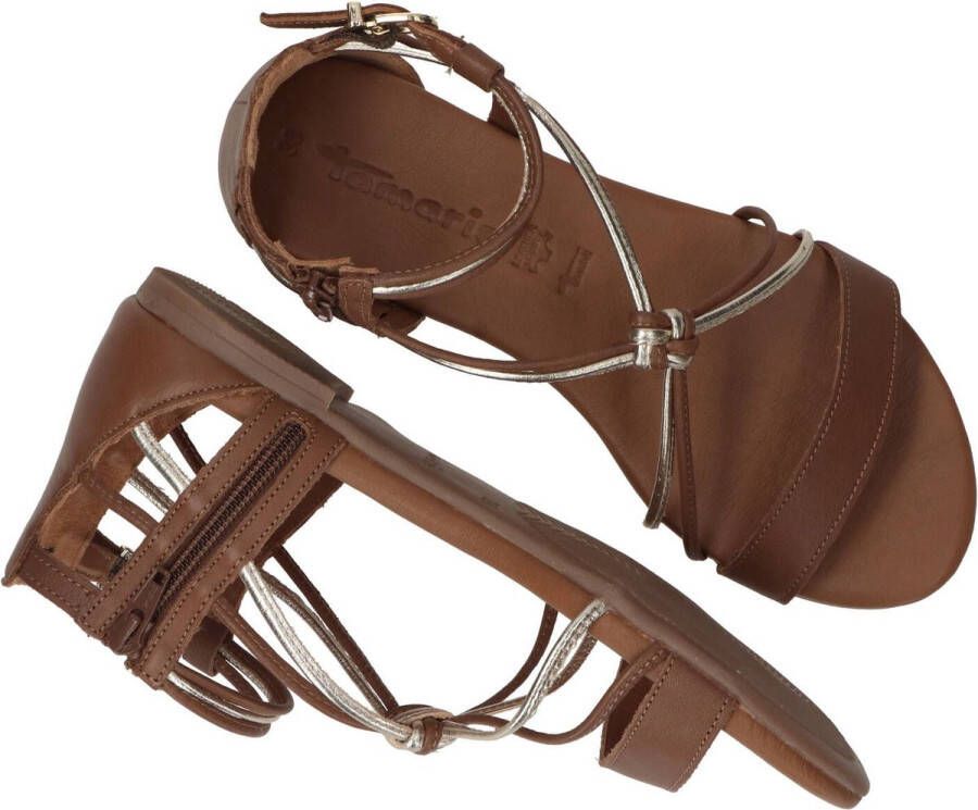 Tamaris Gekleed Sandalen Hak cognac