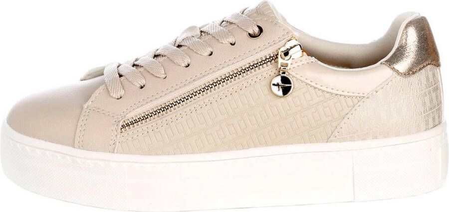 Tamaris Gold Sneakers beige Synthetisch Dames